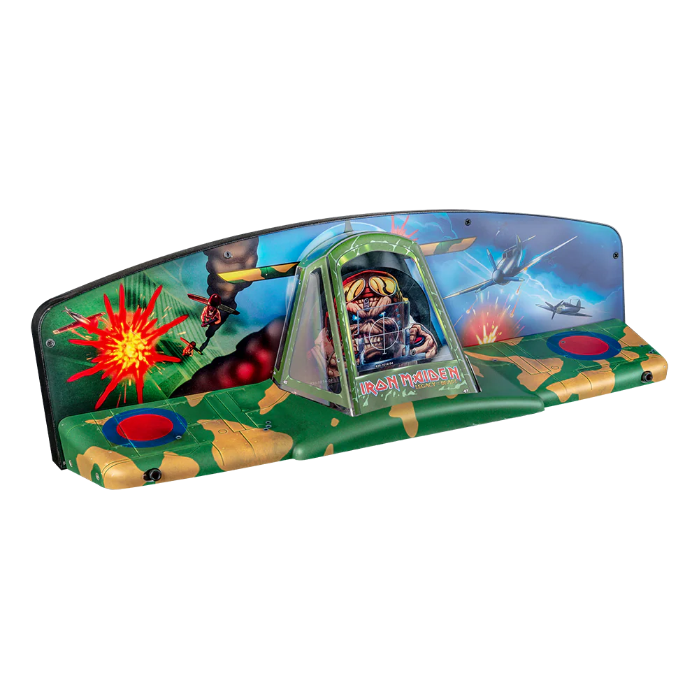 OFFICIAL IRON MAIDEN 'ACES HIGH' PINBALL TOPPER